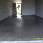 13_Pouring cement adjust level in unit floor 3th Building A