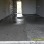 14_Pouring cement adjust level in unit floor 4th Building A