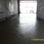 15_Pouring cement adjust level in unit floor 5th Building A