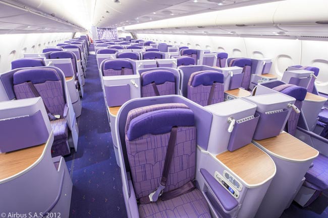 Image result for thai a380 business class